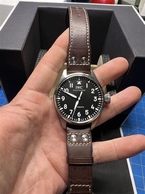 iwc big pilot 43 rubber strap